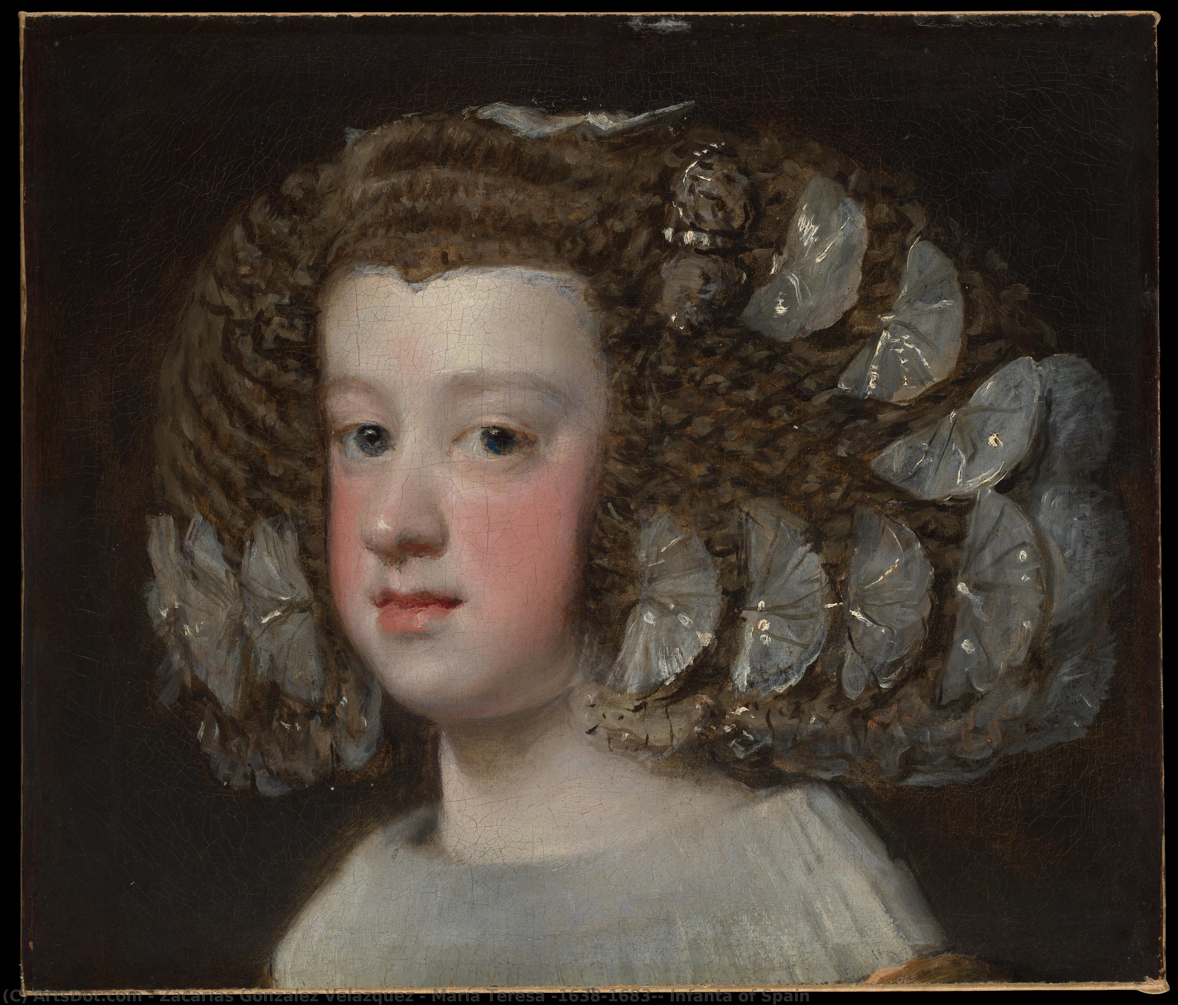 María Teresa (1638–1683), Infanta Of Spain — Zacarías González Velázquez