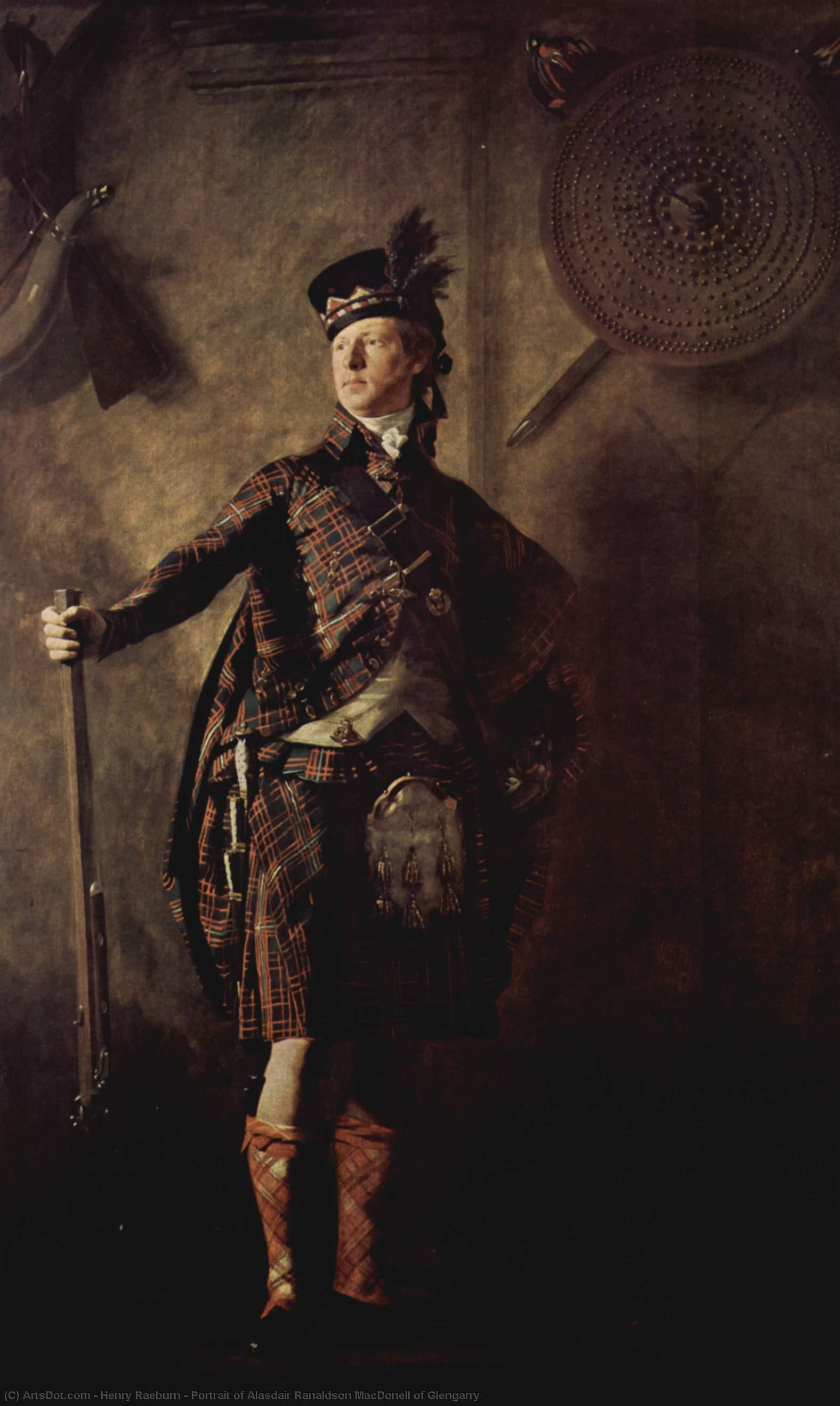 Portrait Of Alasdair Ranaldson Macdonell Of Glengarry — Хенри Рејбурн