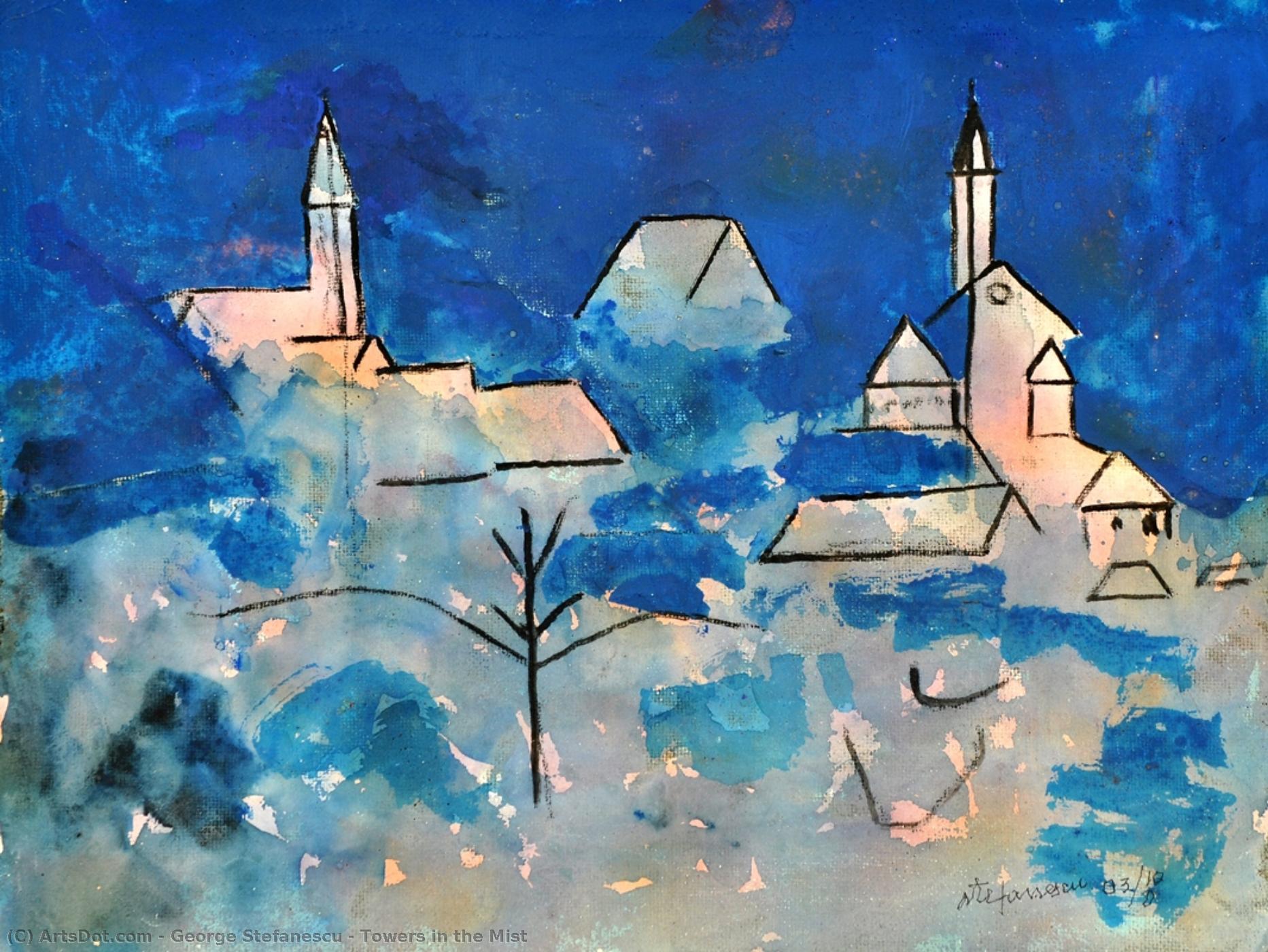 Towers In The Mist — George Ștefănescu-râmnic