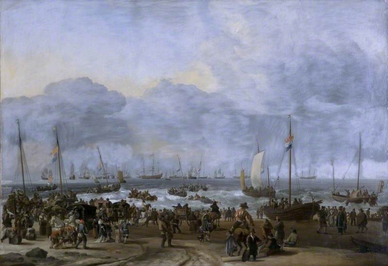 An Embarkation Scene — Hendrik Jacobsz Dubbels