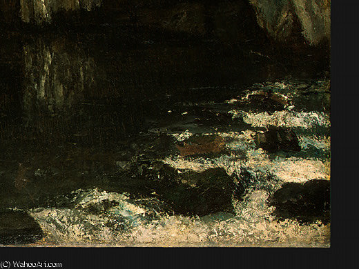 La Grotte De La Loue, Detalj 4, Ng Washington — Gustave Courbet