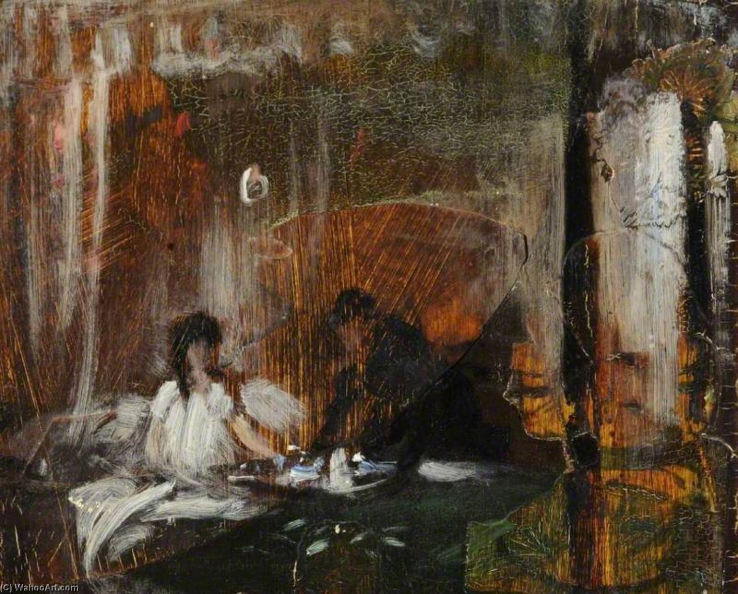 Study Of A Lady In Bed (detail) — Frederick William Elwell