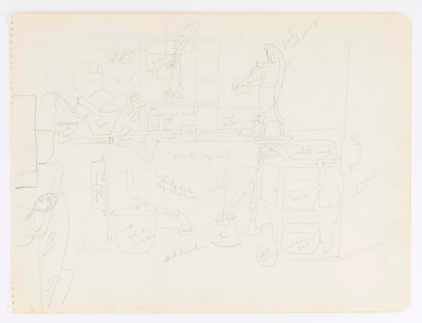 (sketch Of Kitchen Interior) — Marguerite Zorach