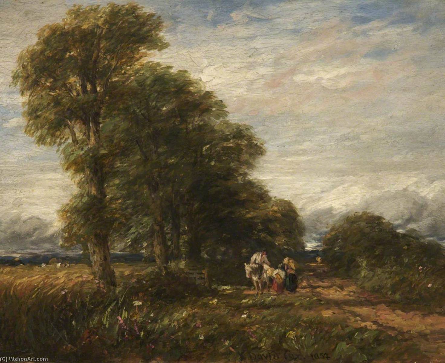 Lane Near Rowley Regis — David Cox The Elder