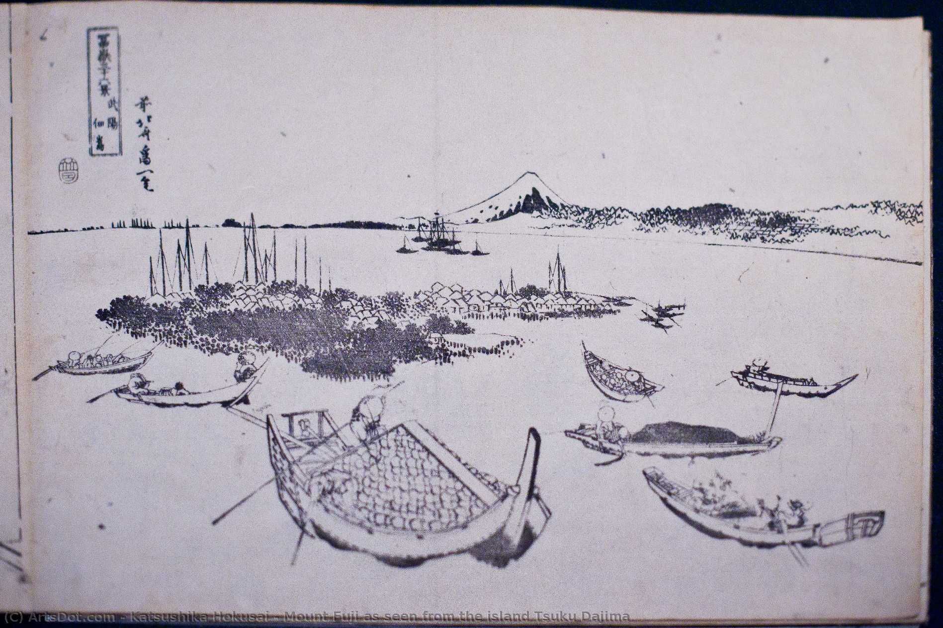 Mount Fuji As Seen From The Island Tsuku Dajima — Katsushika Hokusai