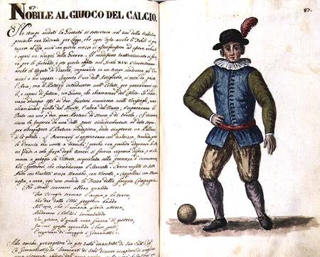 Nobleman Playing Football, Venetian — Jan Van Grevenbroeck