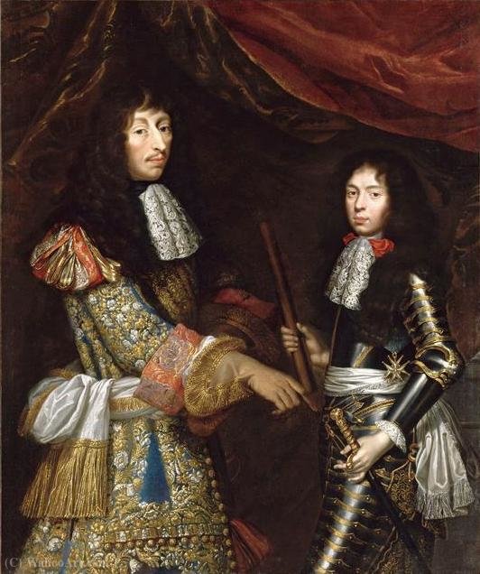 Prince De Conde And His Eldest Son Henri Jules De Bourbon, Duc D'enghien. — Claude Lefebvre