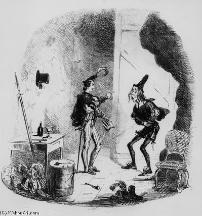 Nicholas Instructs Smike In The Art Of Acting — Hablot Knight Browne