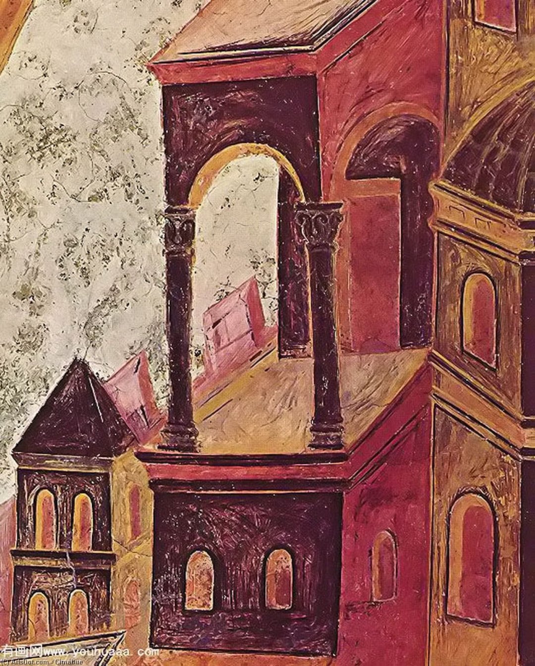 St Matthäus (detail) — Cimabue