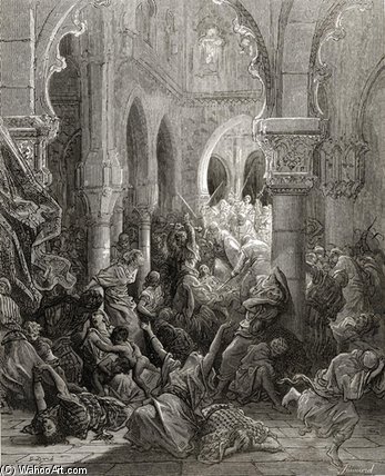 The Crusaders Massacre The Inhabitants Of Caesarea — Paul Gustave Doré