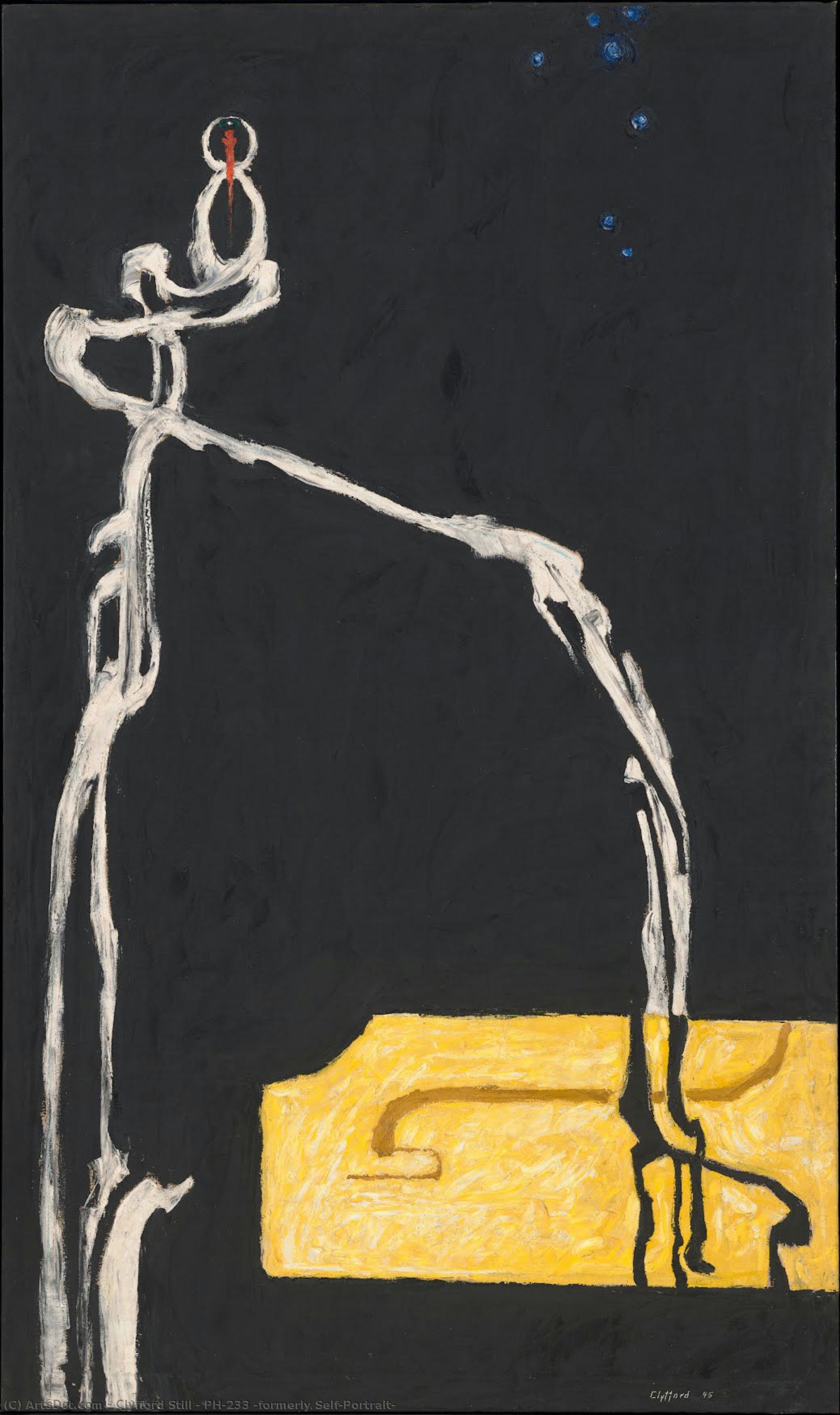 Ph-233 [formerly Self-portrait] — Clyfford Still