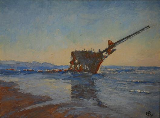 Wreck Of Peter Iredale, (painting) — Mary Agnes Yerkes