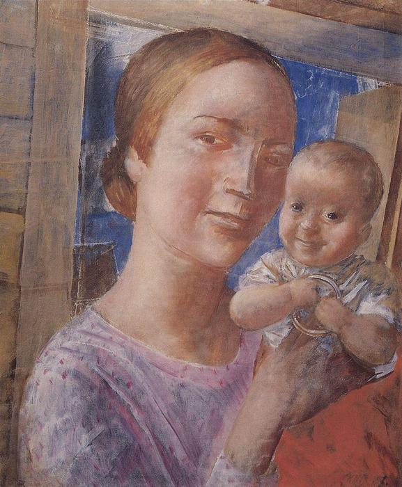 Mother And Child — Kuzma Petrov-vodkin
