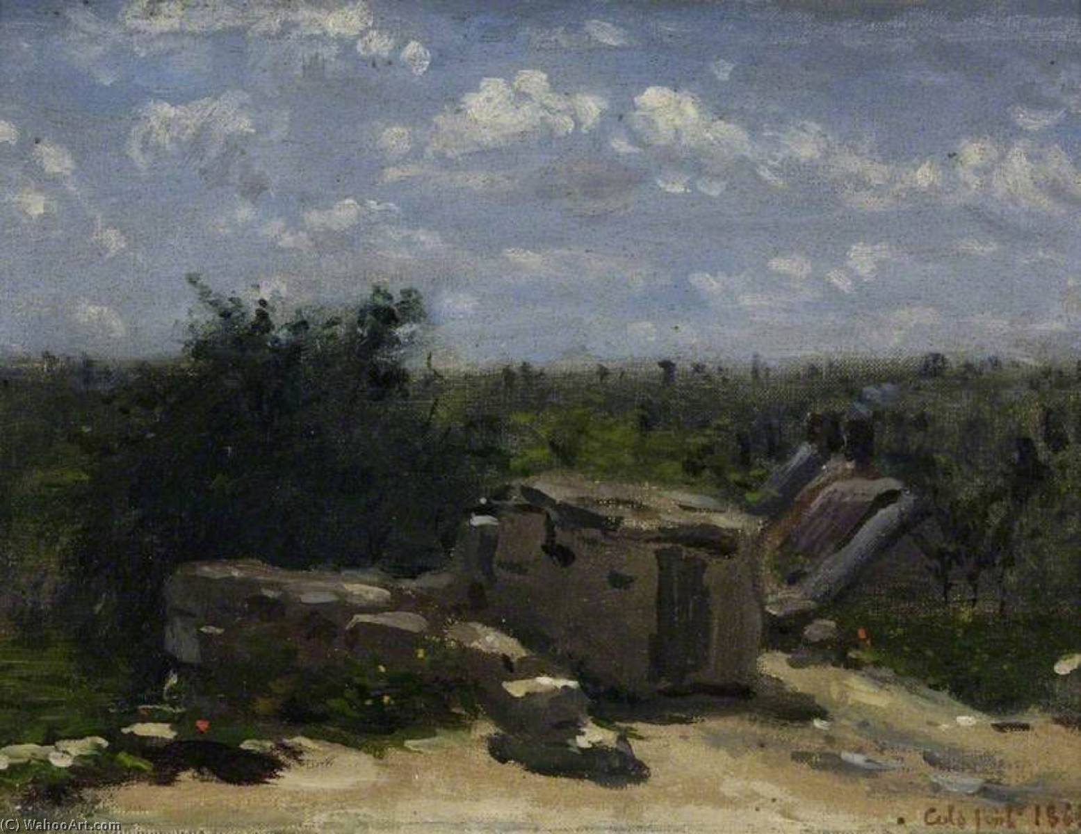 The Well In The Rue Montlaville, Orrouy (viewed From The West) — Adolphe Félix Cals