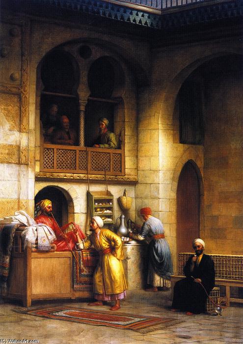 In A Rug Bazaar, Cairo — George Henry Hall