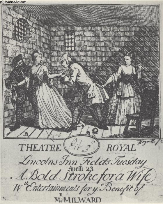 Benefit Ticket (mr Milward)' A Bold Stroke For A Wife — William Hogarth