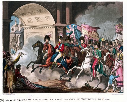The Duke Of Wellington Entering The City — William Heath