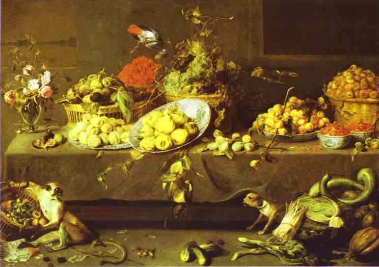 Flowers, Fruits And Vegetables — Frans Snyders