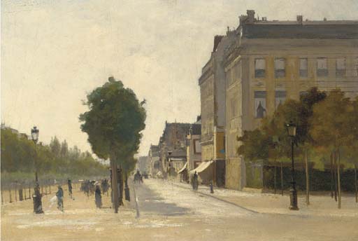 A Parisian Boulevard — Dit Luigi Loir Aloys François Joseph Loir