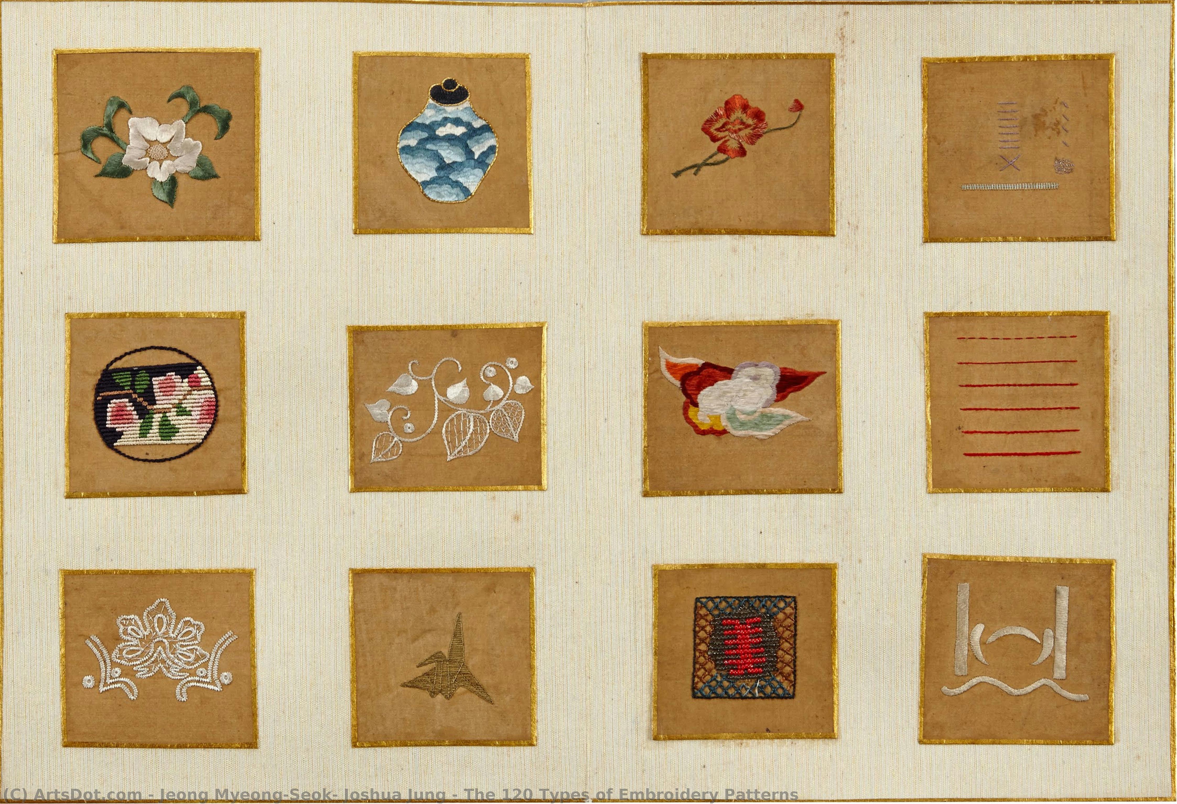 The 120 Types Of Embroidery Patterns — Jeong Myeong-seok, Joshua Jung