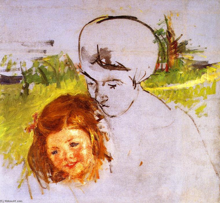 Boceto Preparatorio Para Madre E Hijo En Un Bote — Mary Stevenson Cassatt