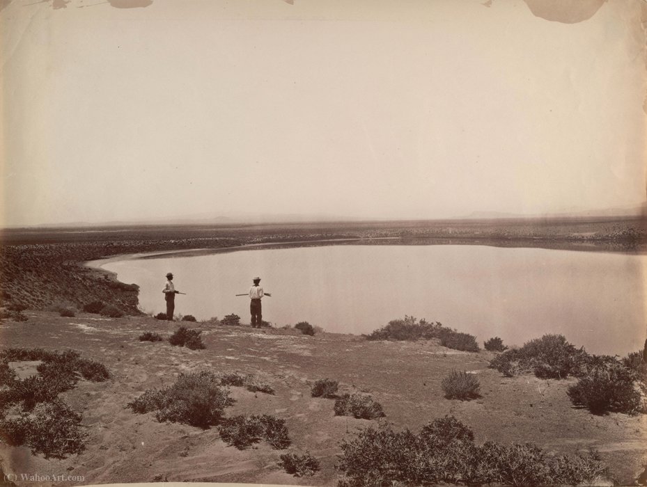 Desert Lake Near Ragtown, Carson Desert, Nevada — Timothy O'sullivan Alexander Gardner