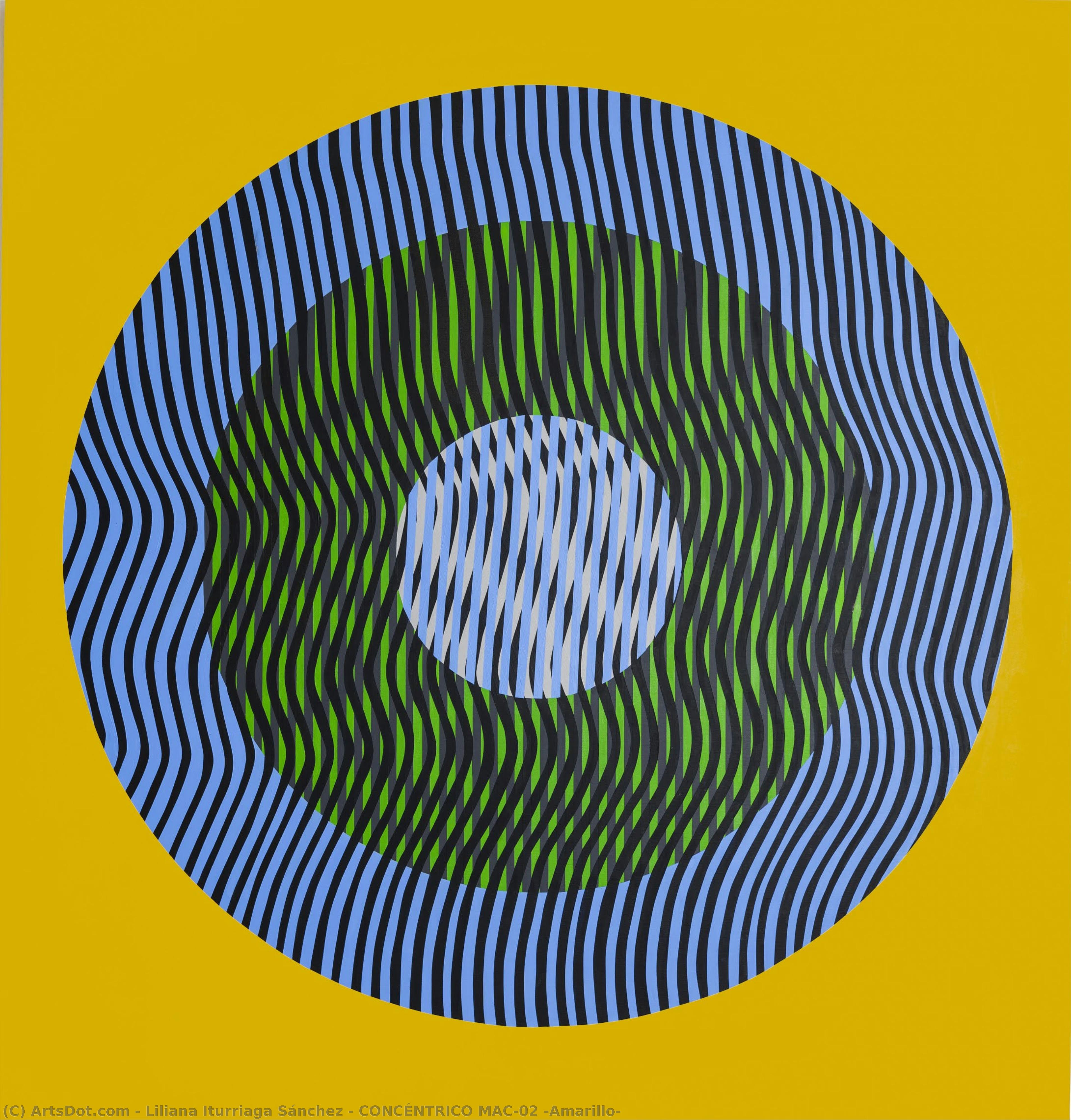 Concéntrico Mac-02 (amarillo) — Liliana Iturriaga Sánchez