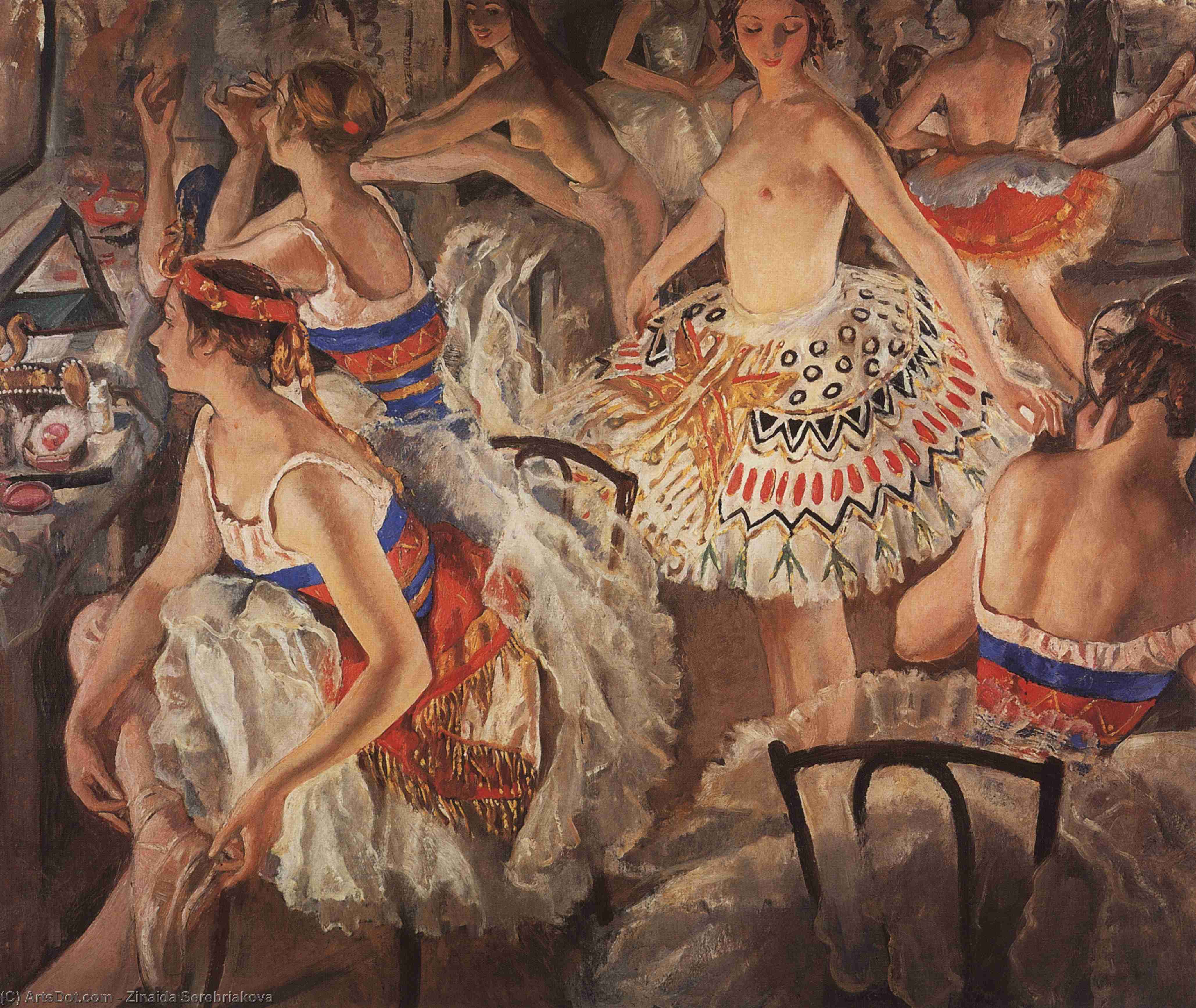 In Ballet Dressing Room (big Ballerinas) — ゼナイダ・セリブヤコワ