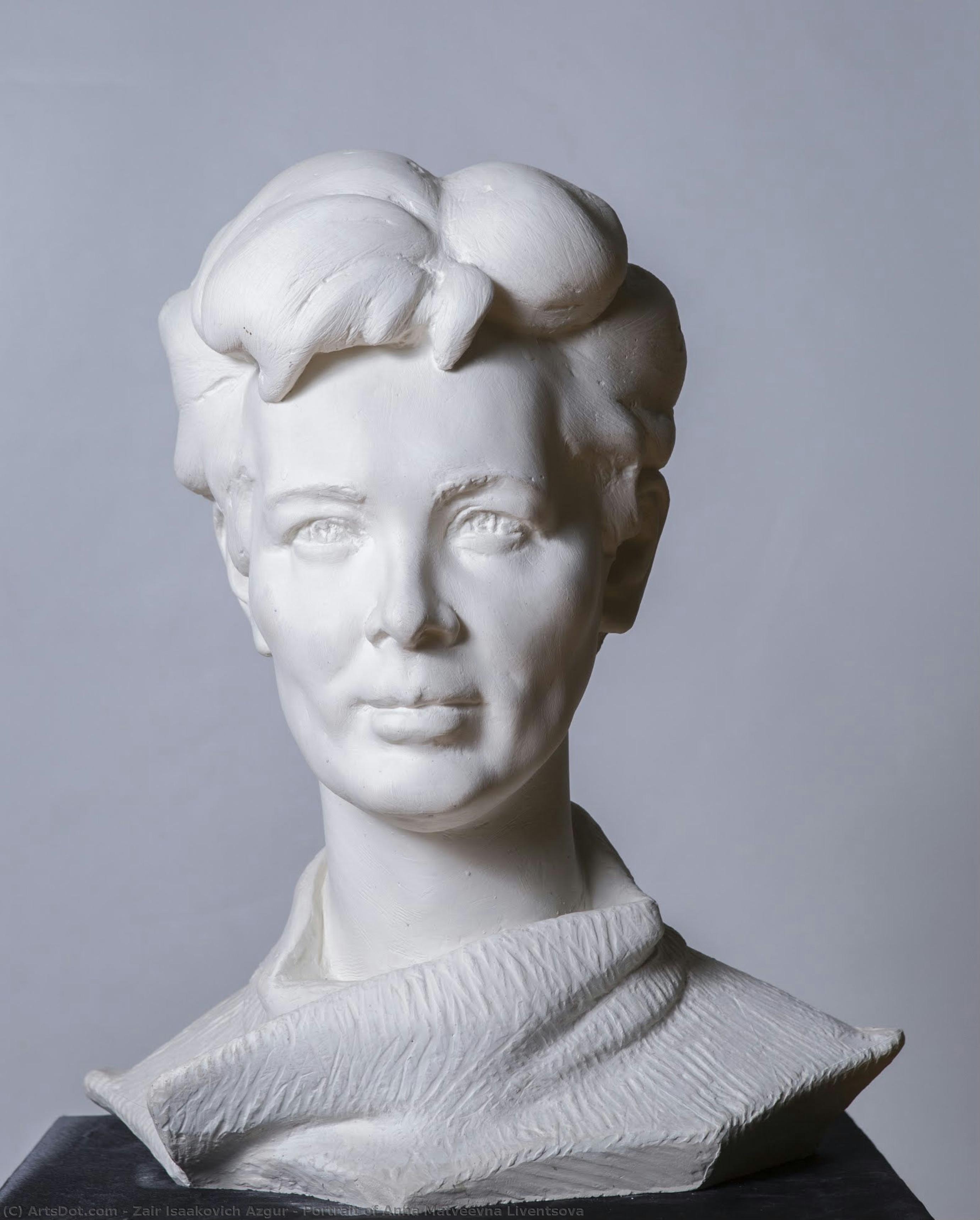 Portrait Of Anna Matveevna Liventsova — Zair Isaakovich Azgur