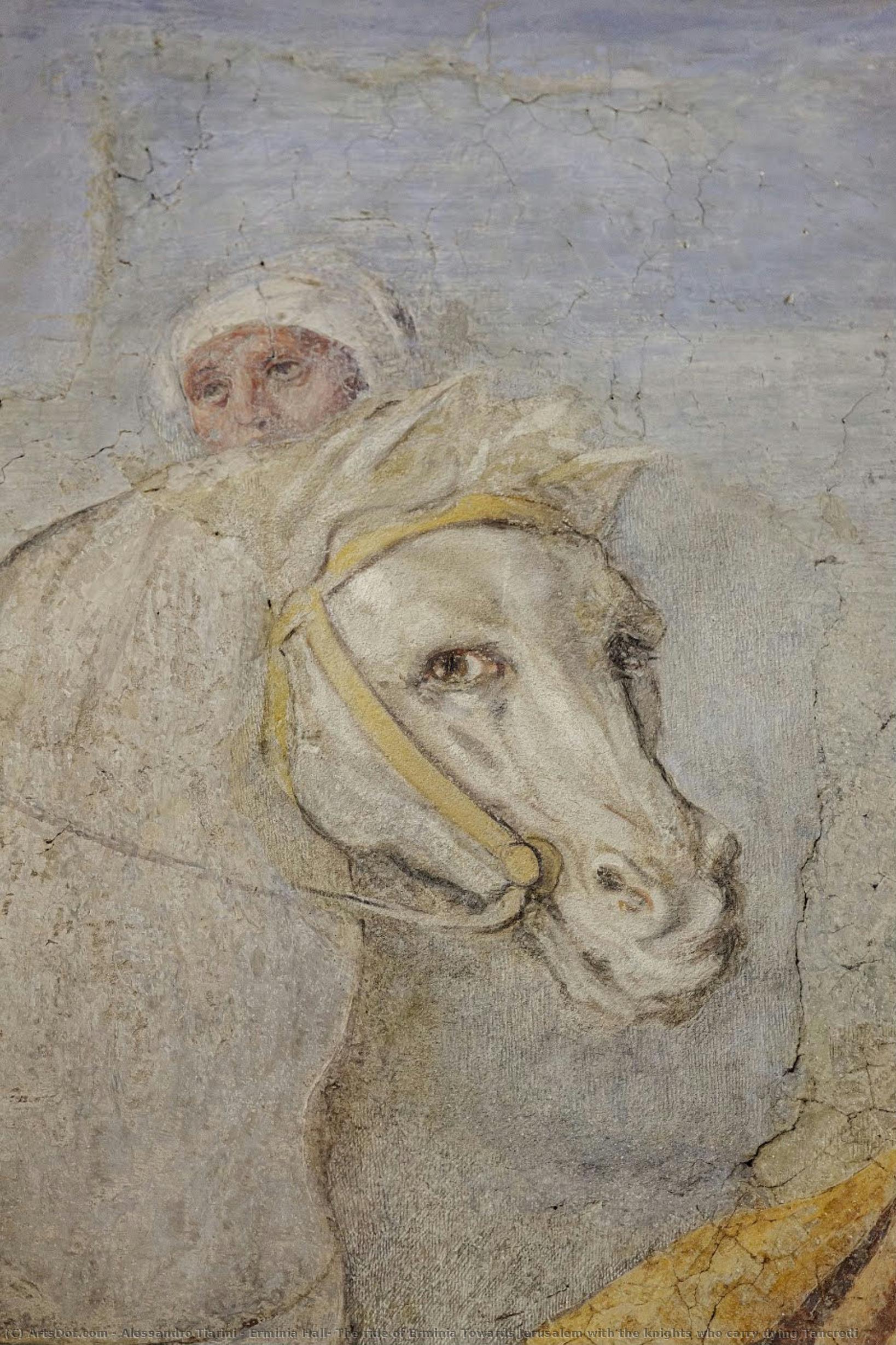 Erminia Hall: The Ride Of Erminia Towards Jerusalem With The Knights Who Carry Dying Tancredi — Alessandro Tiarini