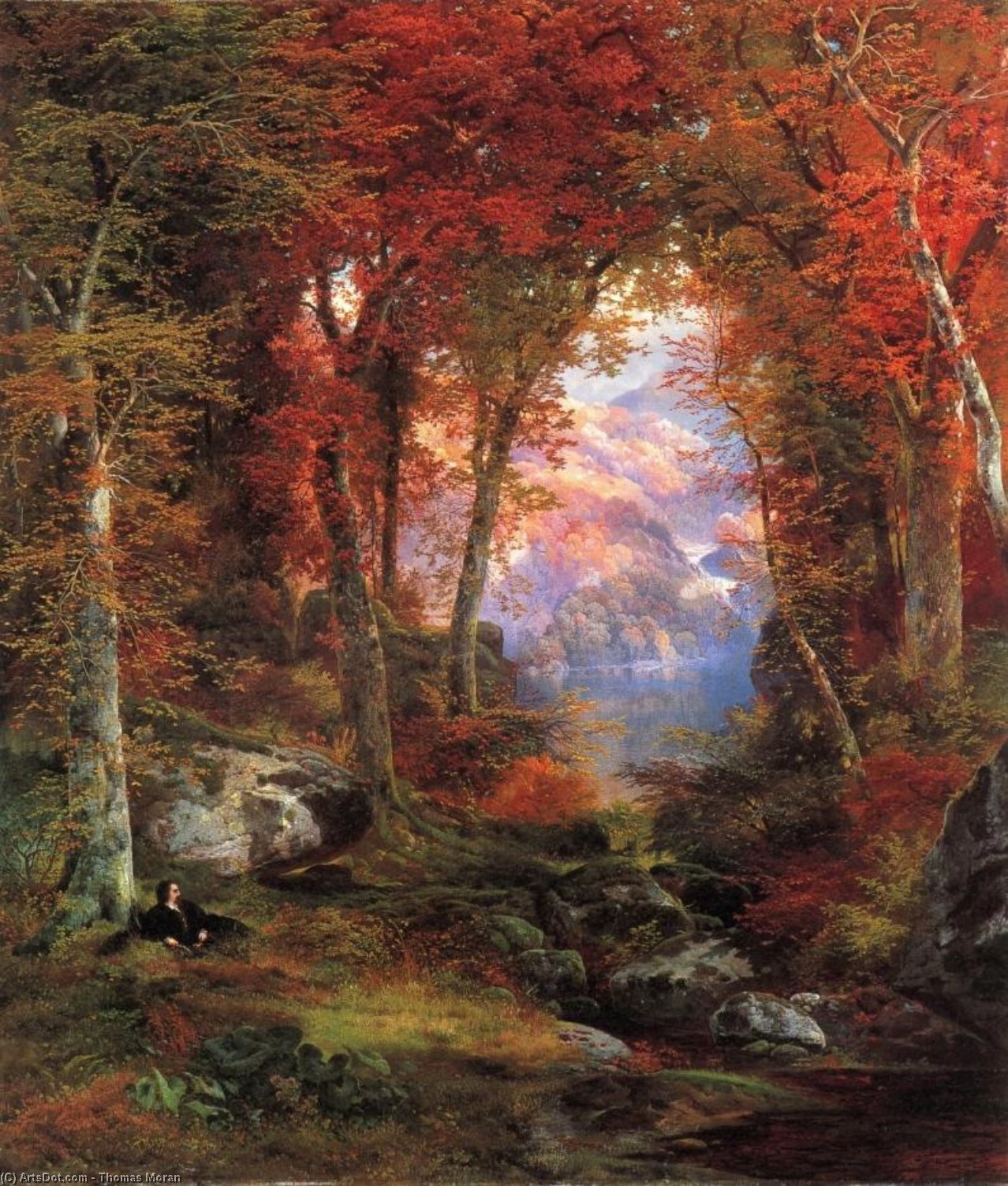 The Autumnal Woods (aka Under The Trees) — Thomas Moran