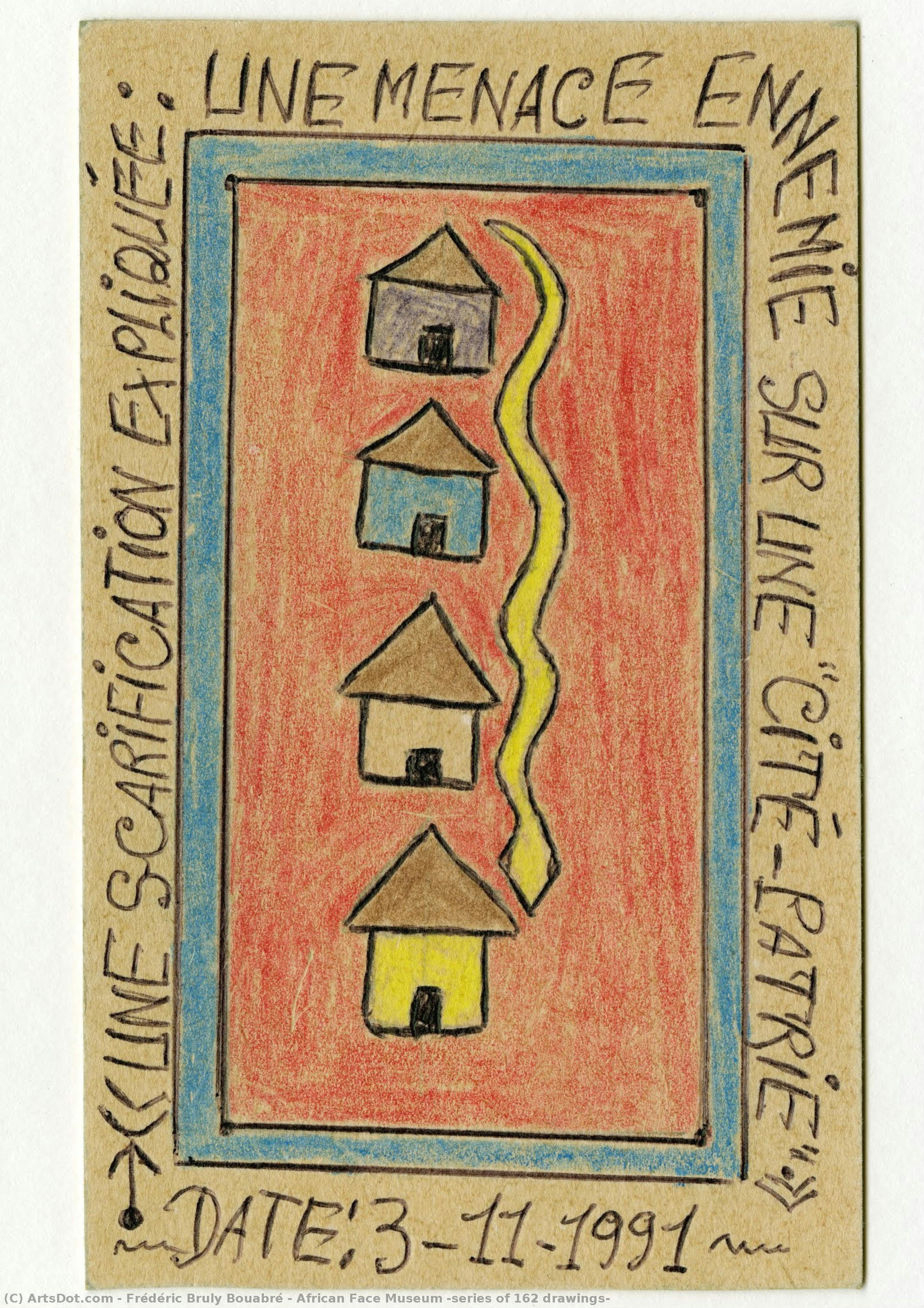 African Face Museum (series Of 162 Drawings) — Frédéric Bruly Bouabré