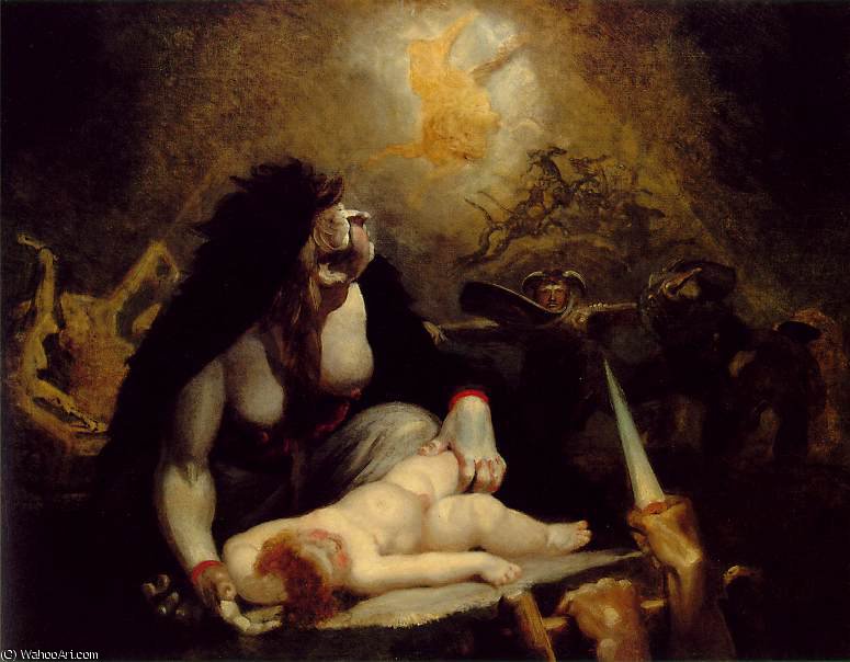 The Night-hag Visiting The Lapland Witches — Johann Heinrich Füssli
