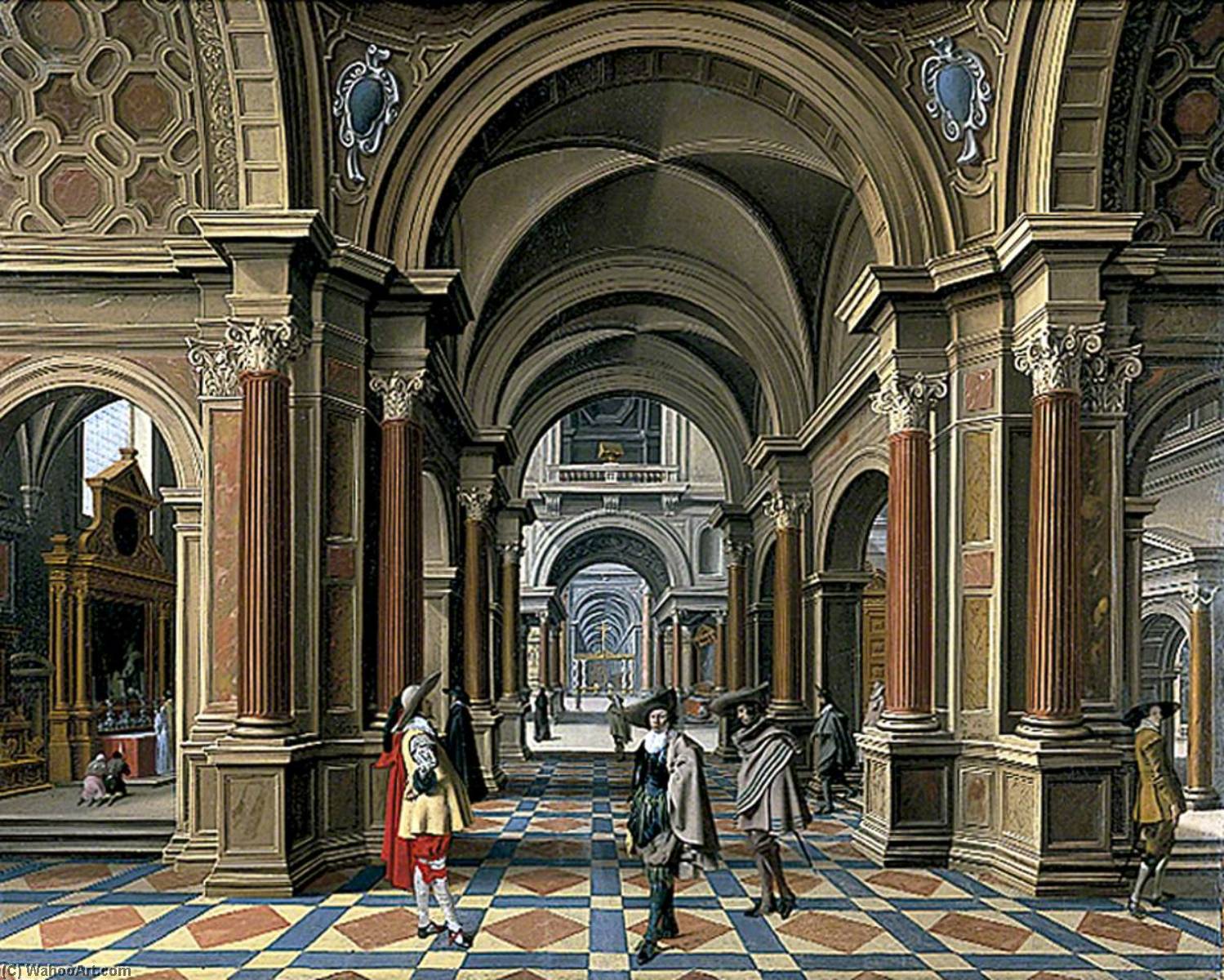 Interior Of An Imaginary Church — Bartholomeus Van Bassen