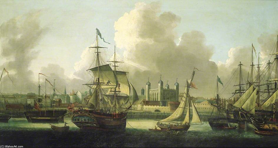 Shipping In The Pool Of London — Robert Dodd