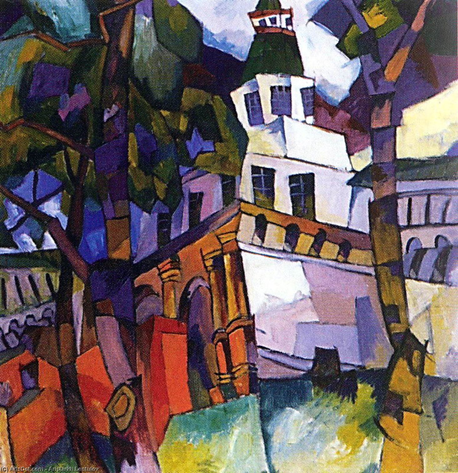 The Gate With A Tower. New Jerusalem — Aristarkh Vasilevich Lentulov