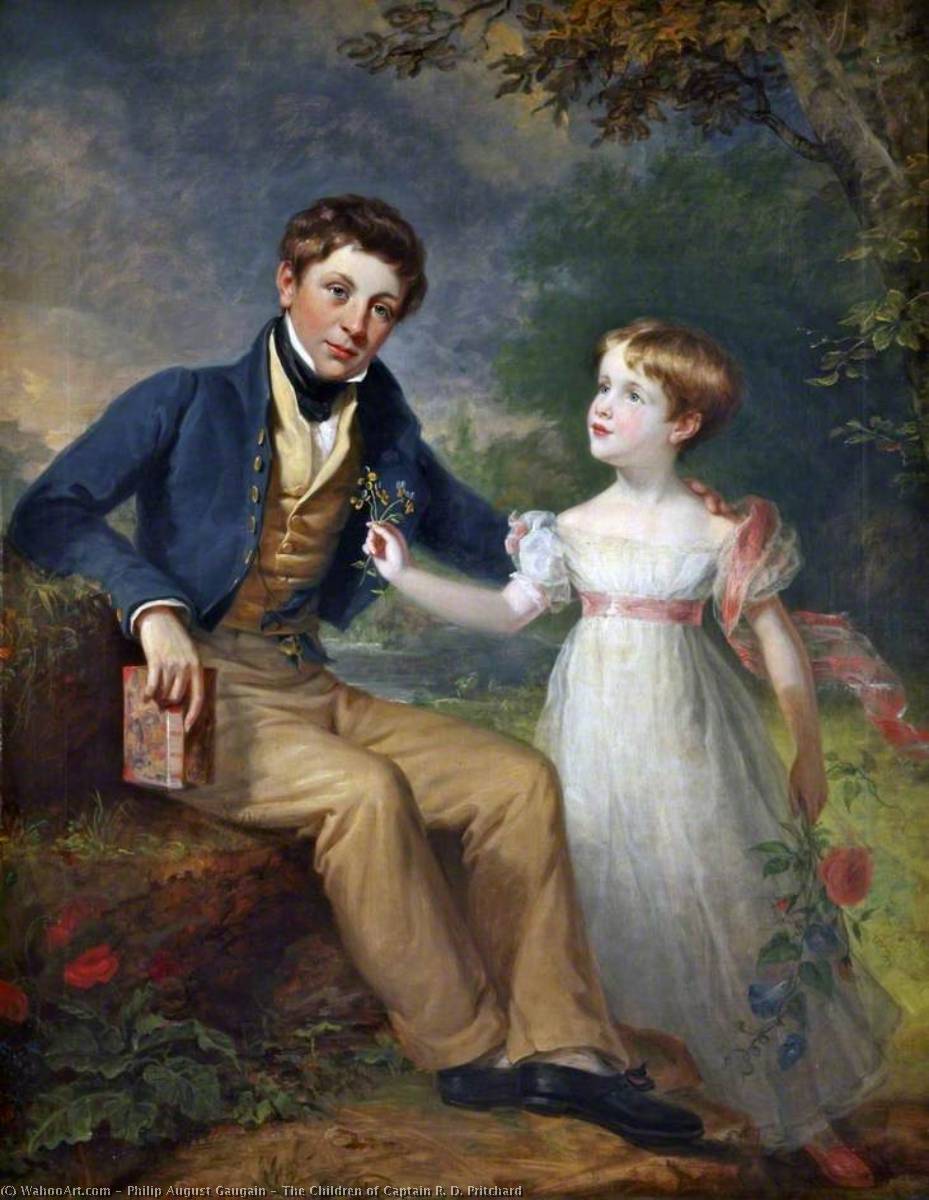 The Children Of Captain R. D. Pritchard — Philip August Gaugain