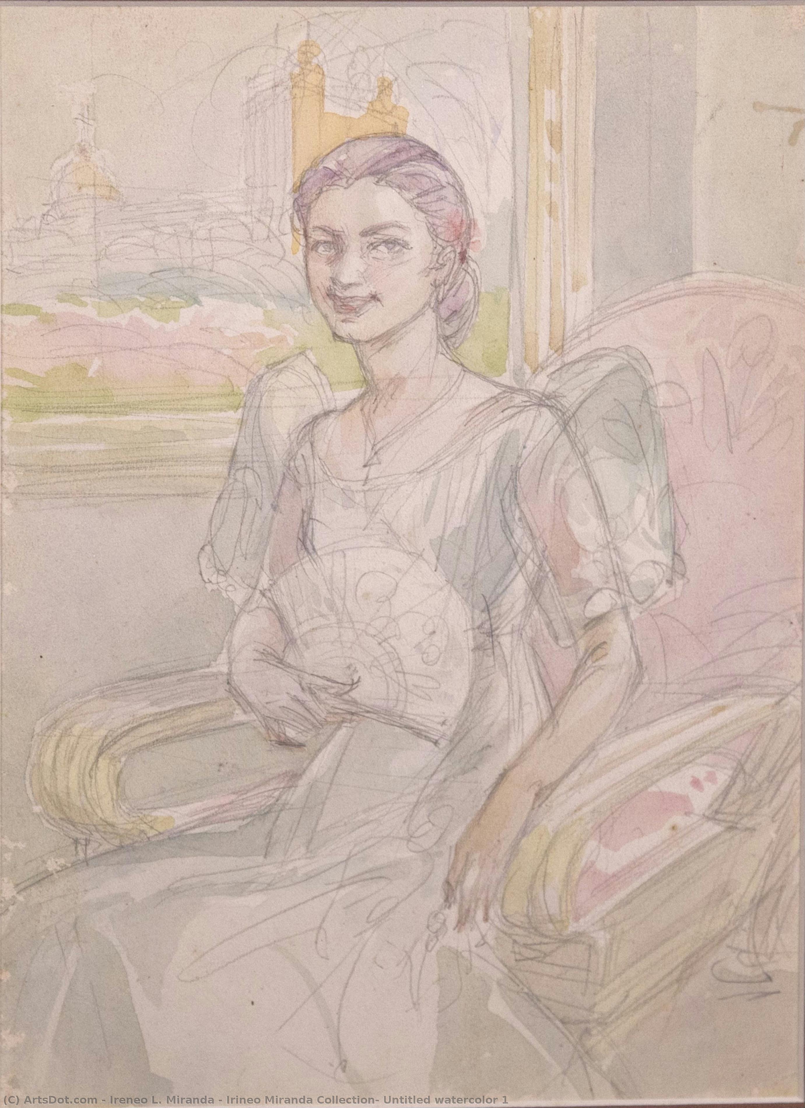 Irineo Miranda Collection- Untitled Watercolor 1 — Ireneo L. Miranda
