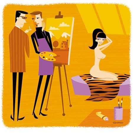 El Artista Distraído — Josh Agle (shag)