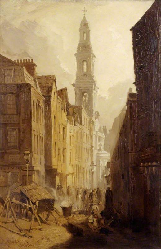 Drury Court With The Church Of St Mary Le Strand, London — Charles John Watson