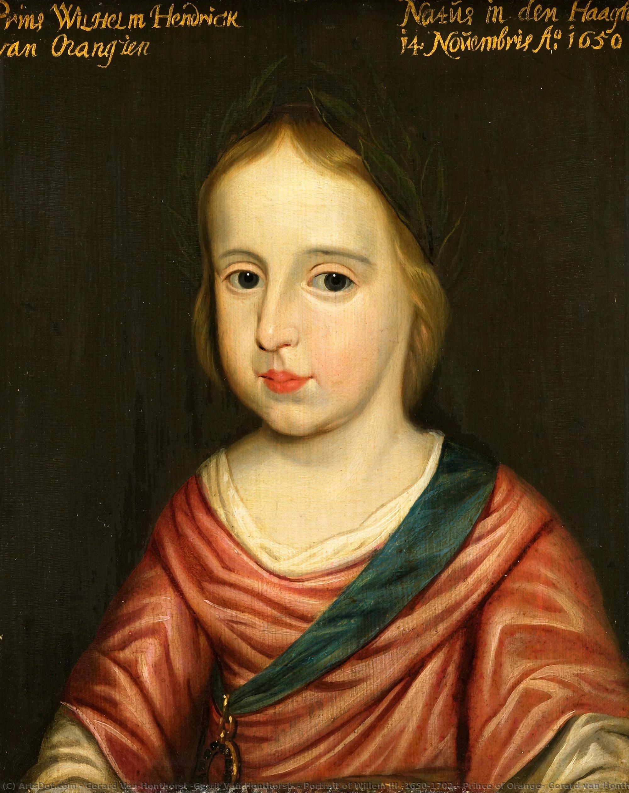 Portrait Of Willem Iii (1650-1702), Prince Of Orange, Gerard Van Honthorst (workshop Of), C. 1653 — Gerard Van Honthorst