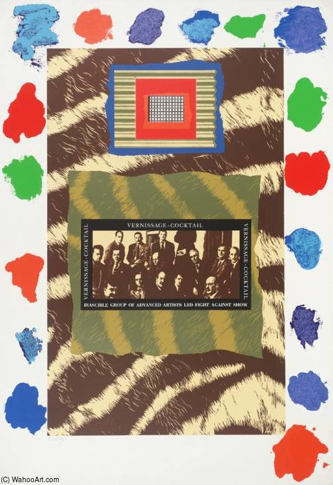 Vernissage-cocktail — Ronald Brooks Kitaj