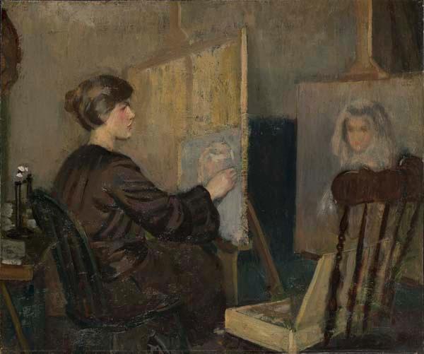 Lilian Wescott Hale In The Fenway Studios — Phillip Leslie Hale