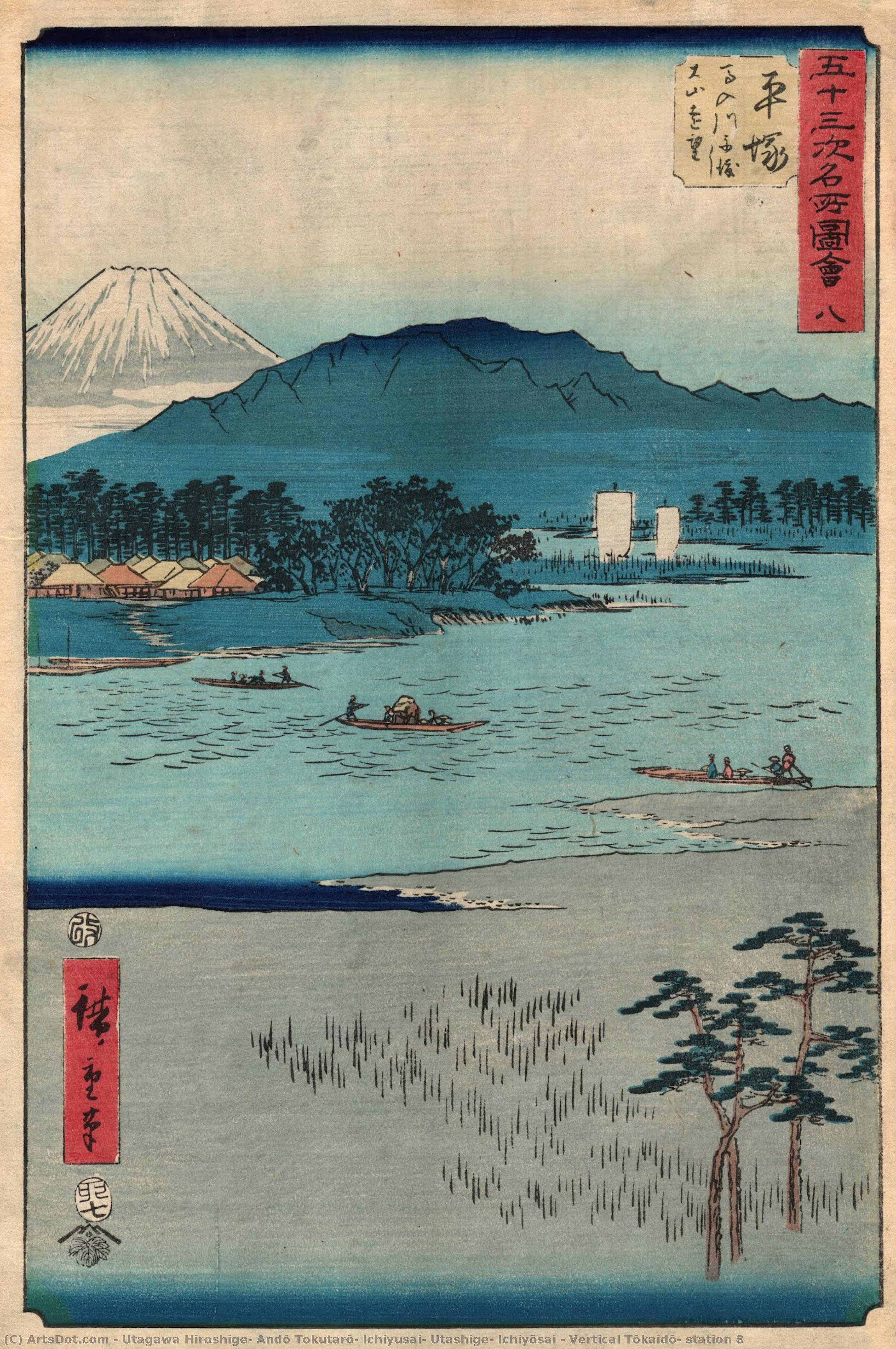 Vertikale Tōkaidō, Station 8 — Utagawa Hiroshige