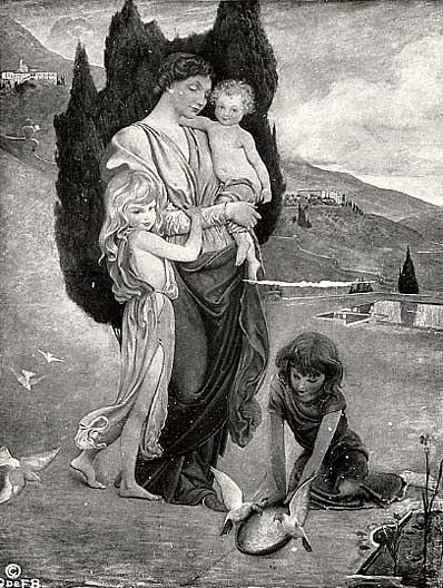 At The Fountain, (painting) — George De Forest Brush