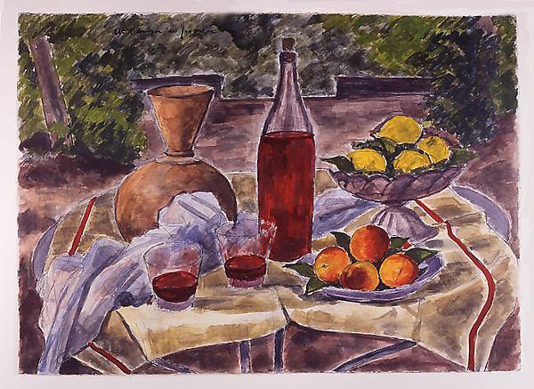 Still Life With Two Glasses Of Wine — André Dunoyer De Segonzac