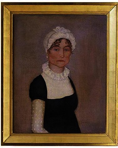 A Portrait Of A Rosy-cheeked Lady With Green Eyes. Ruth — Ammi Phillips