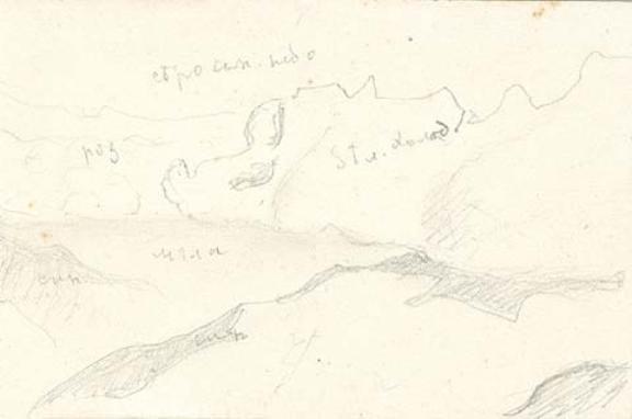 Sketch Of Mountain Landscape 9 — Nicholas Roerich