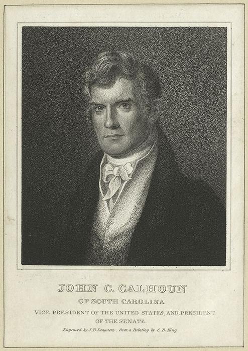 John C. Calhoun Of South Carolina, Vice President Of The United States, And President Of The Senate — Charles Bird King