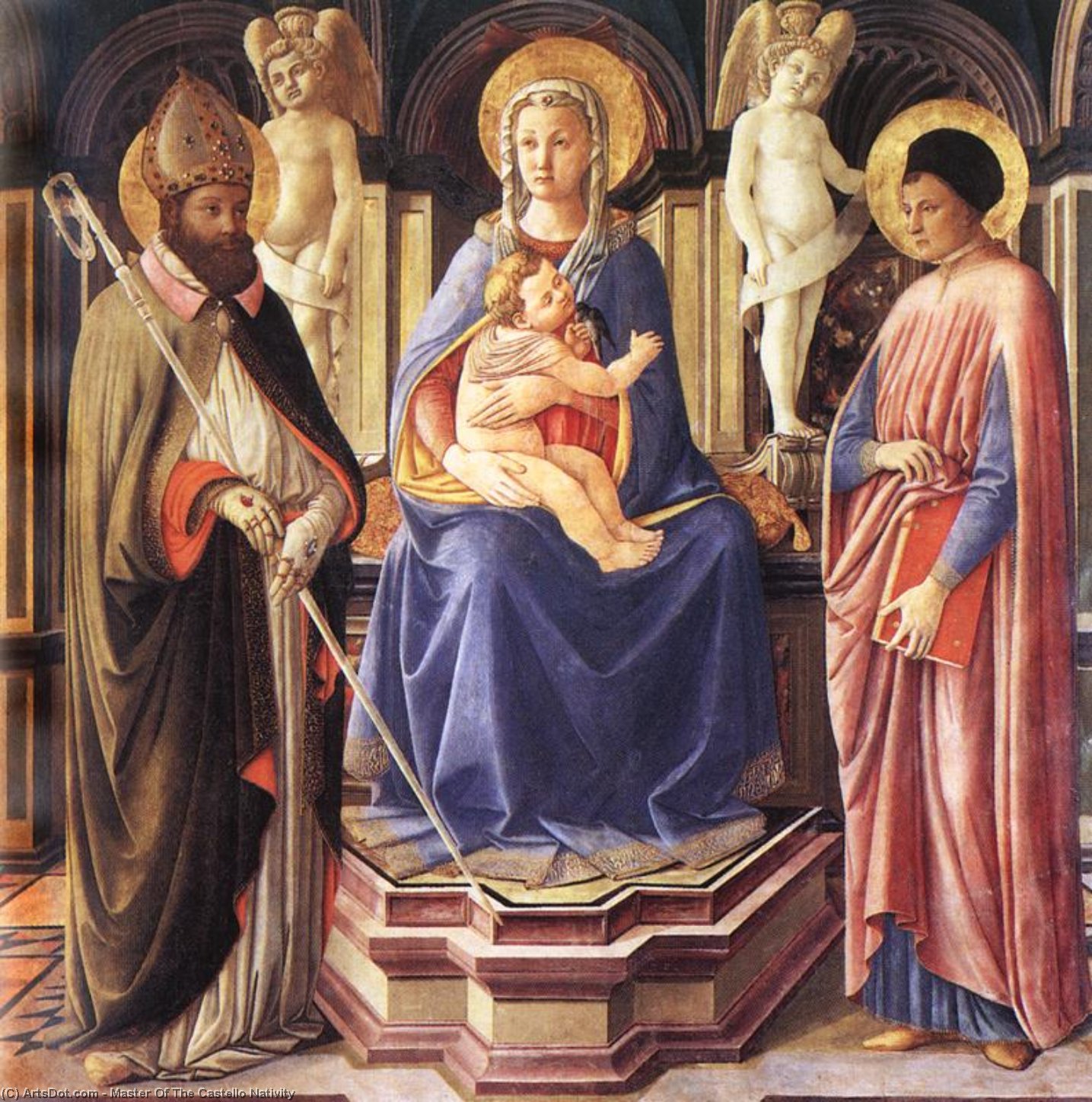 Madonna And Sts Justus And Clement — Master Of The Castello Nativity